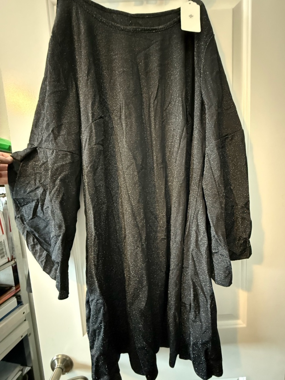 NWT Sparkle Black Long Sleeve Tunic Dress- XXL